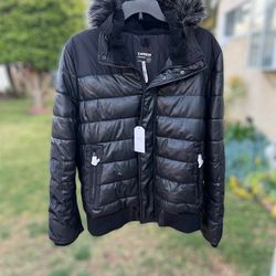 Men's Express XL Jacket Faux Leather 