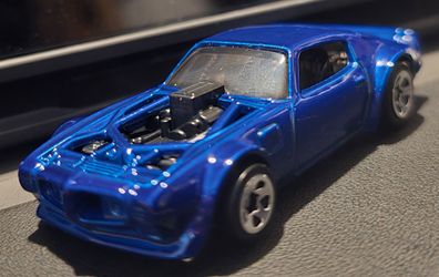 Hot Wheels Blue Pontiac Firebird Die-Cast Car