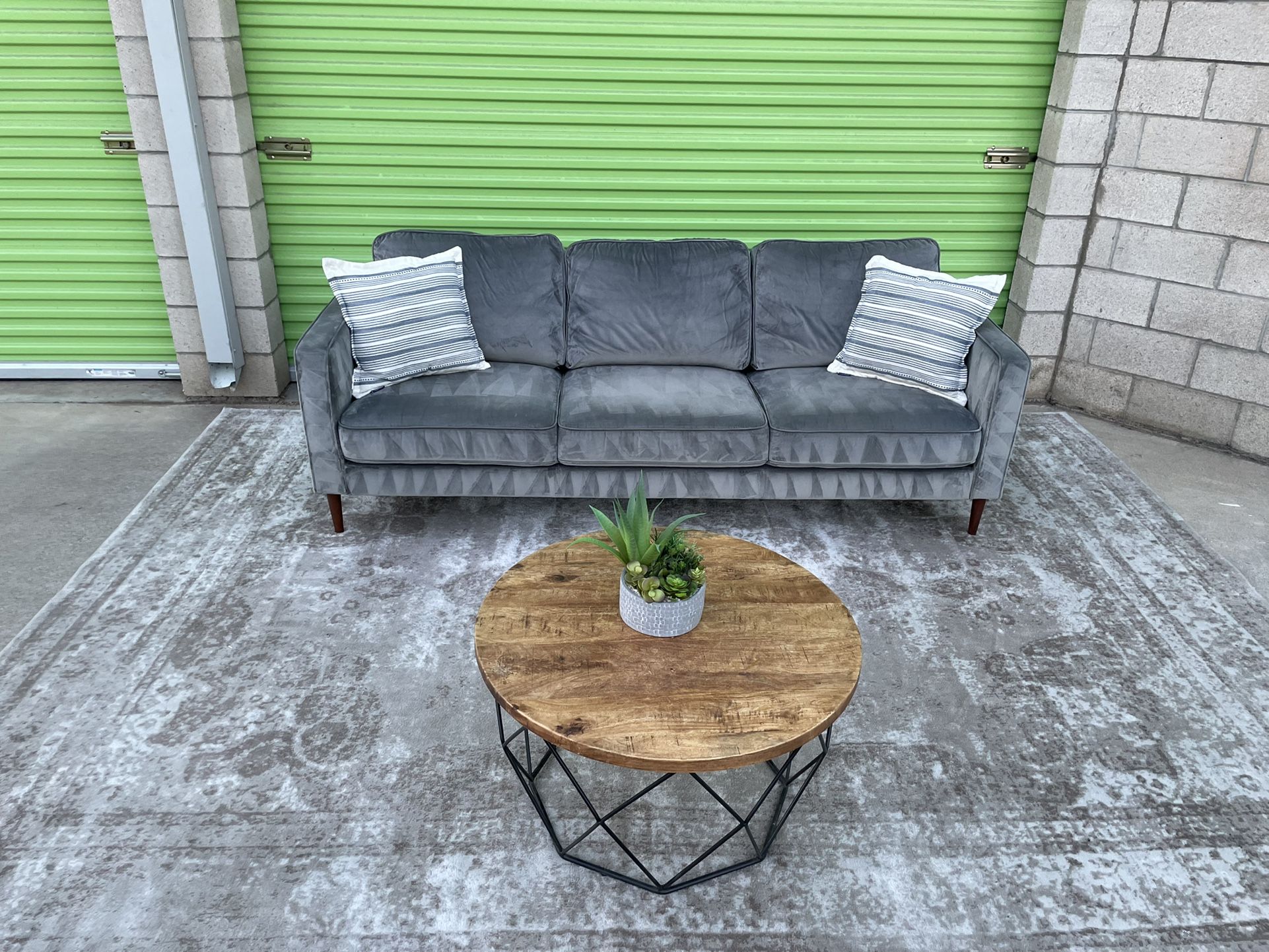 *Free Delivery* Gray Modern Living Spaces Couch Sofa