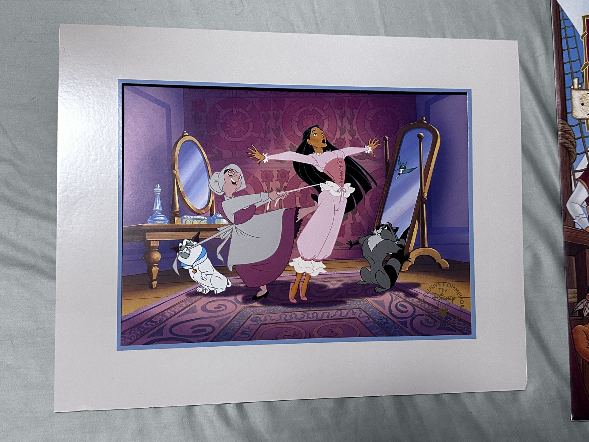 Disney Lithographs; Pocahontas And Tarzan