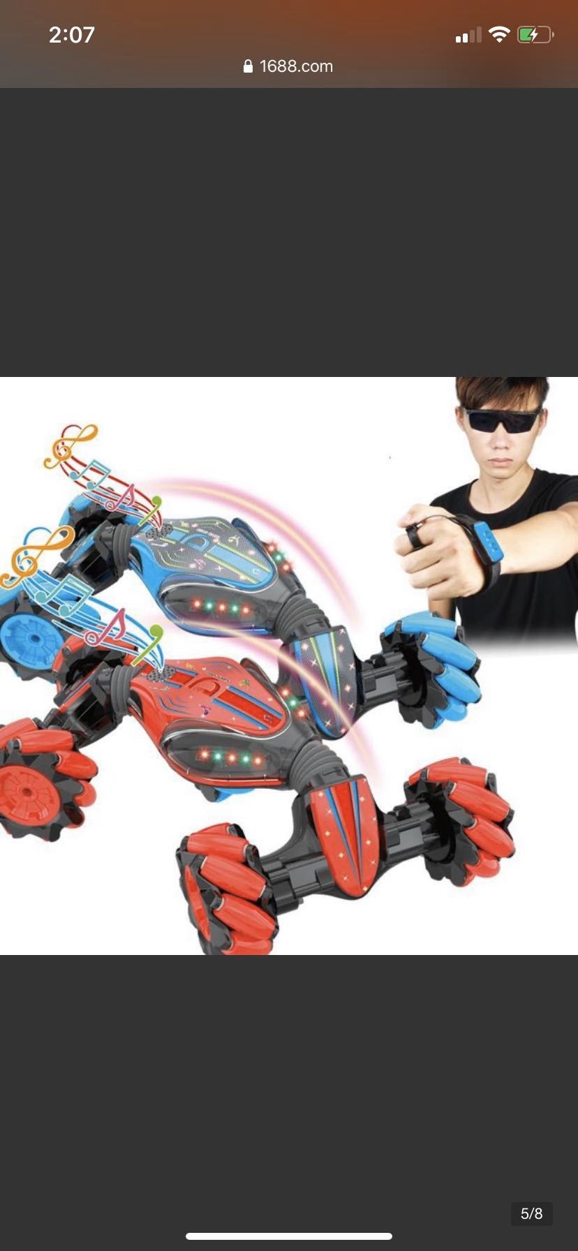 Hand remote high speed kids car with music
