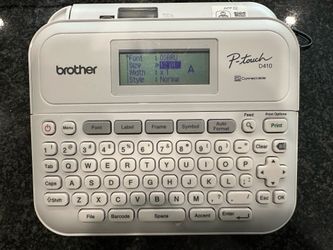 Brother P-Touch D410 with supplies