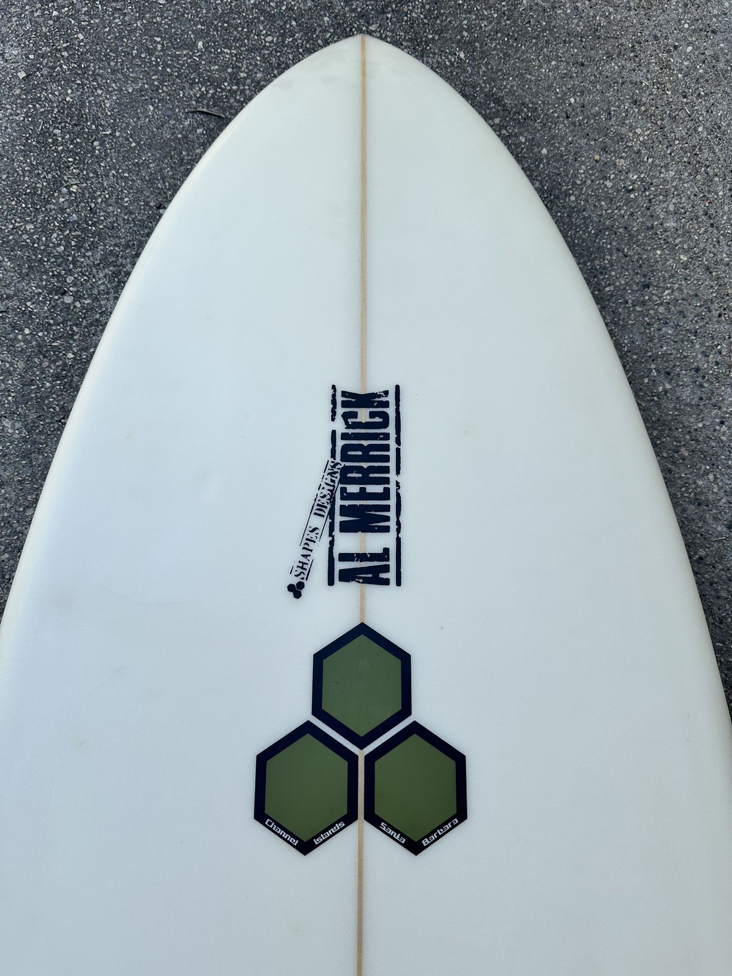 6'2” quad fish Channel Islands Al Merrick Fishcuit surfboard for