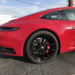 Powder Coat 20” Tesla Toyota AMG Mercedes Rivian Honda 18” 19” Powder Coat Black