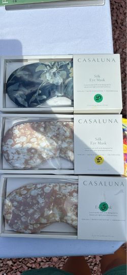 Casaluna Silk Eye Masks – Set of 3
