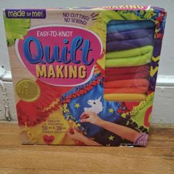Easy to Knot Quilt Making Kit Unicorn 59x39 inch Ages 6+ Never Used Before. 