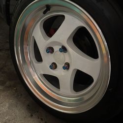16 X 8 4x100 Wheels W/ Tires 