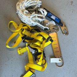 Palmer Safety V5501Roofing Kit, Construction Harness, Vertical Lifeline