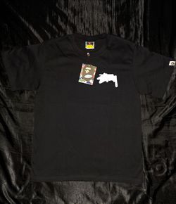 BAPE x Stussy Graphic T-Shirt, Black, Size L