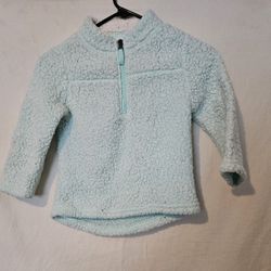 Wondernation  Cuddly Sherpa Kid's Quarter Zip Fleece 