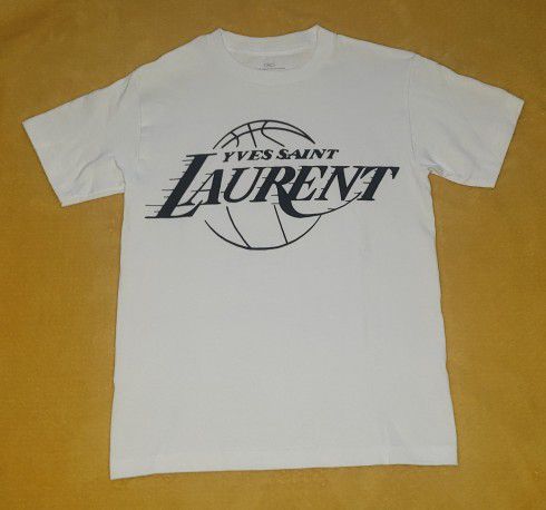 Temmelig krone lærken Yves Saint Laurent X Los Angeles LA Lakers T-shirt Rare Made In USA Vintage  Brand New Mens Small for Sale in Chandler, AZ - OfferUp
