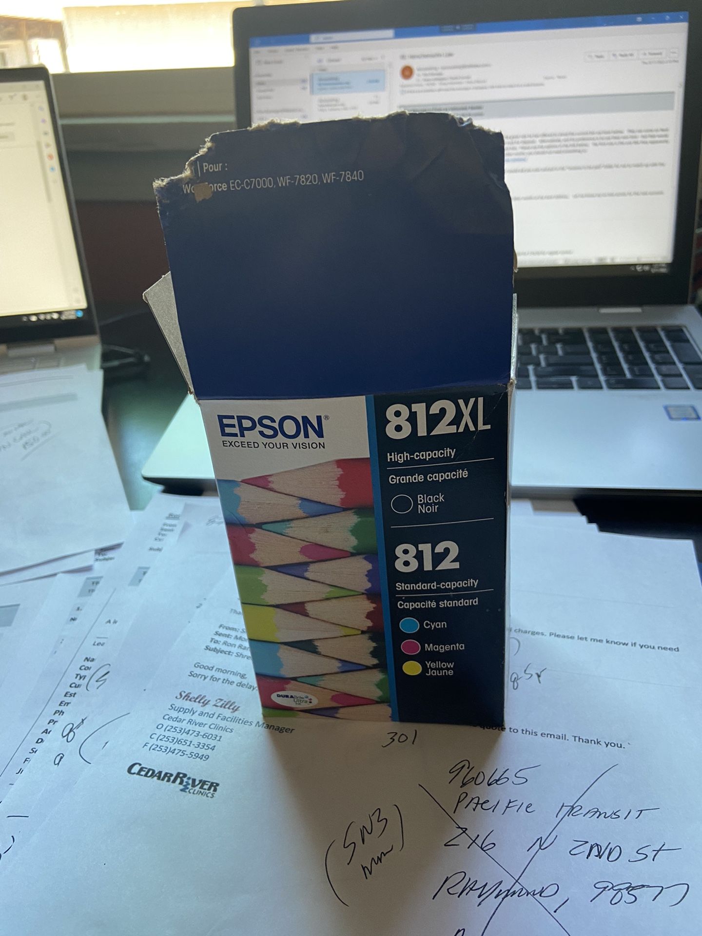 Epson Ink Number 812 Black Ink 4 New Cartridges
