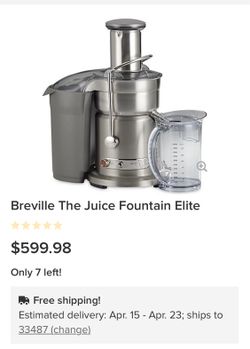 Breville juice fountain elite. 50% off