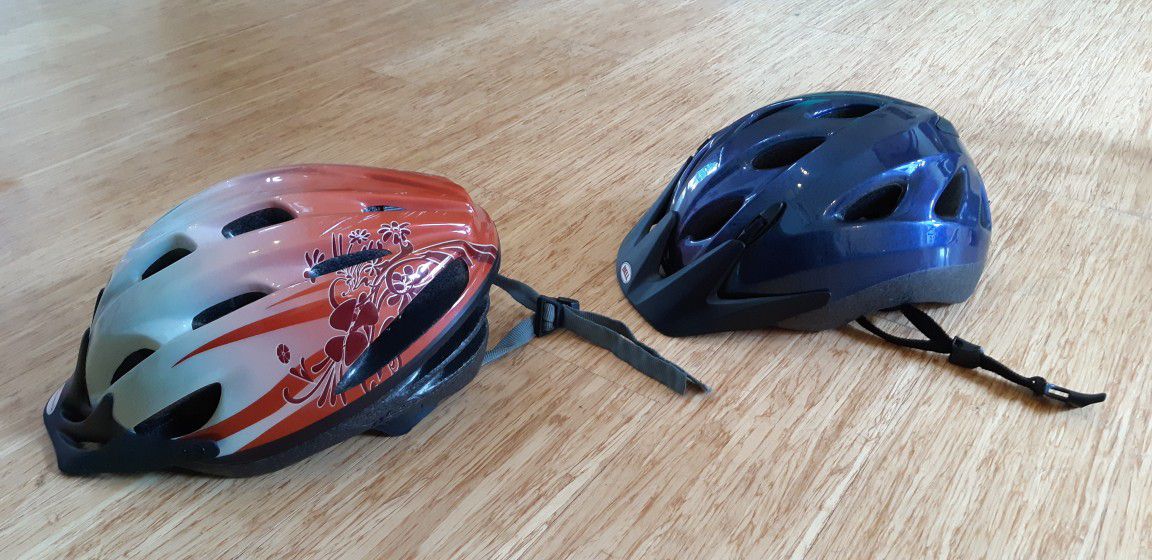2 Bike Bicycle Helmets Schwinn and Bell