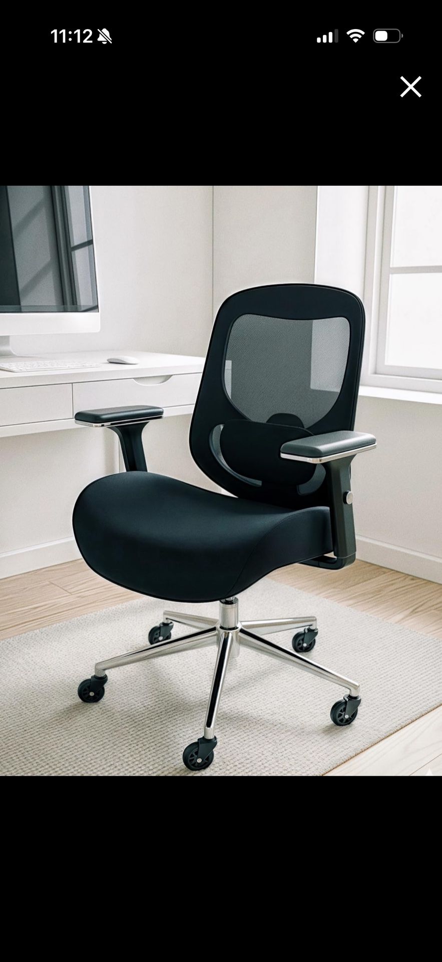 Brand New Heavy-Duty Office Chair With Headrest