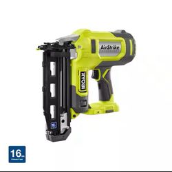 New Other Ryobi ONE+ 18V AirStrike 16-Gauge Cordless Finish Nailer, Tool Only