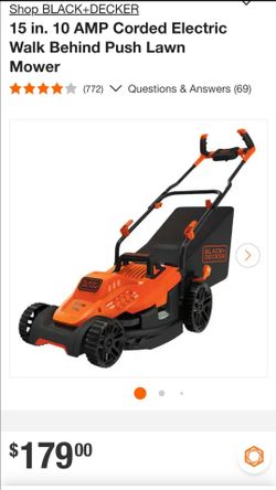 Corded Electric Walk Behind Push Lawn Mower