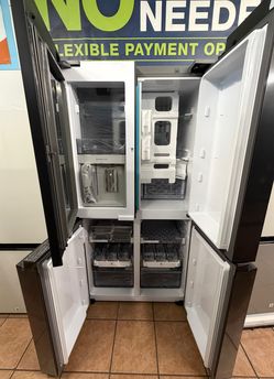 Samsung Bespoke 29 cu. ft. Standard Depth Smart 4-Door Flex French Door Refrigerator with Beverage Zone