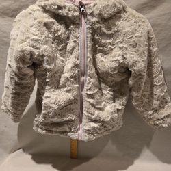 "The North Face " Bambin Toddler Girl *reversible* Pink/gray Hooded Jacket, Very Warm, Sz 5-5T 