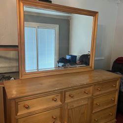 Dresser, Mirror And 2 Nightstands 