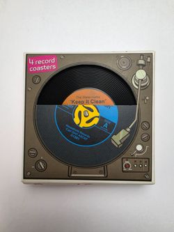 Gama-Go Silicone Record Coasters ~ Set of 4