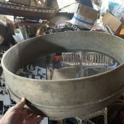 Primitive 27” Wooden Cheese Press With Screen