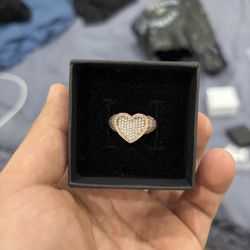 New Moissanite Hearts Ring size 7 