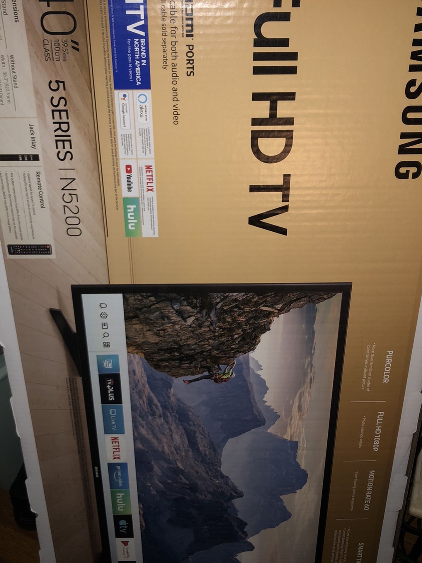 40” Samsung “Series 5” 4K Full HD TV Smart TV