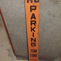 Antique Hartford CT No Parking Sign