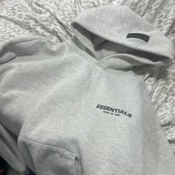 essential hoodie size S light oatmeal 