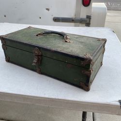 Antique Metal Tool Box 