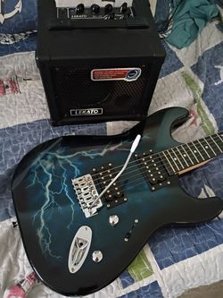 Guitar with amp