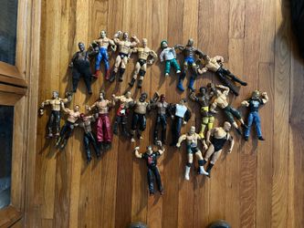 Old WWE action figures