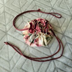 Vintage Travel Jewelery Pouch Bag Case