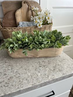 Pending Beautiful wood and greenery arrangement $15