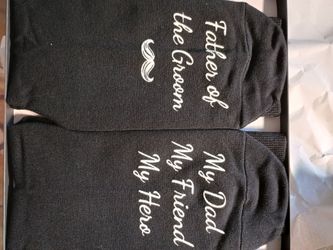 Father of the Groom black sock gift