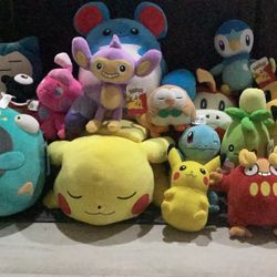 16 Pokemon Plushies (Price Negotiable)