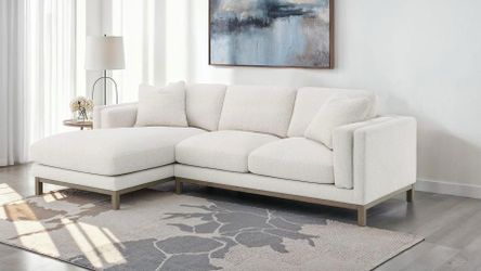 New sectional Boucle beige