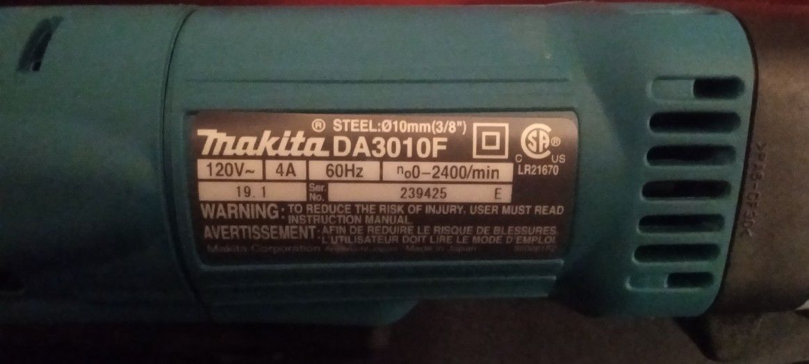 Makita angle drill corded never used