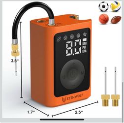 ETENWOLF P300 Plus Ball Pump, Electric Basketball Pump Inflation and Deflation, with 3200 mAh Rechargeable Battery, Air Pump for All Sports Balls