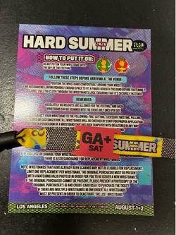 Hard Summer Saturday GA +