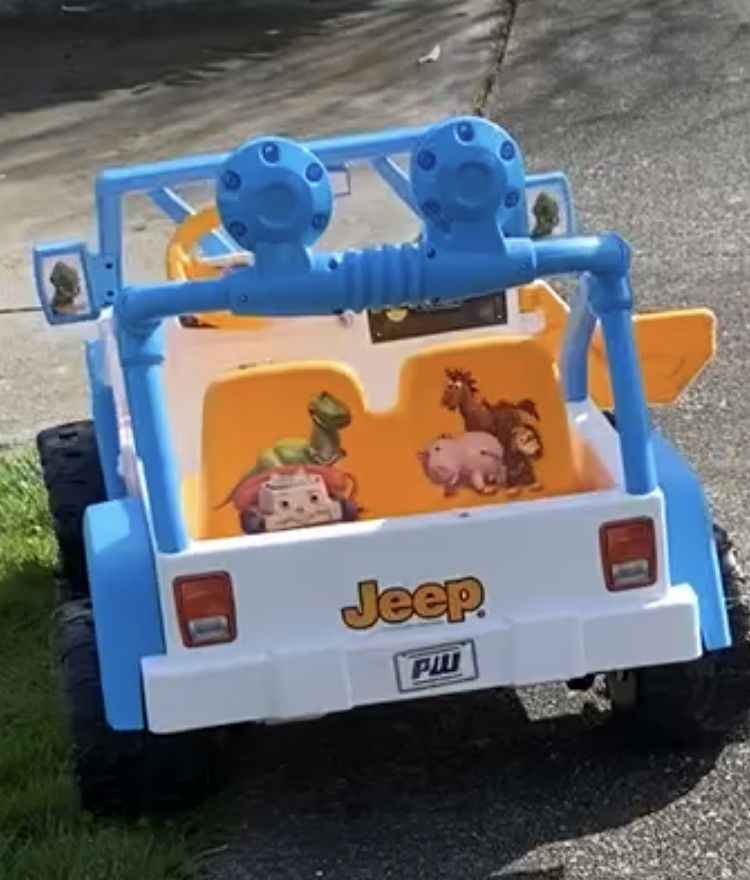 Toy Story Power Wheels Jeep With Battery and Charger