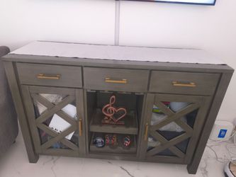 Dark gray cabinet 50" length