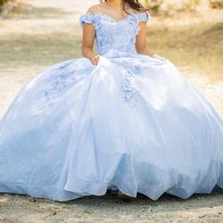 Quince Dress- Light Blue