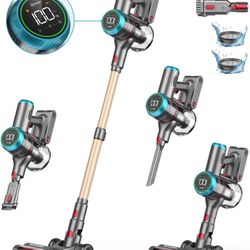 ZCAISH Cordless Vacuum Cleaner 550W/45Kpa Vacuum Cleaners Z1 With Attachments