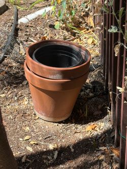 7 - 12” Large Clay Pots