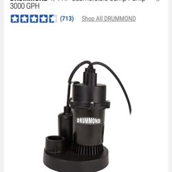 Drummond Submersible Sump Pump 1/4