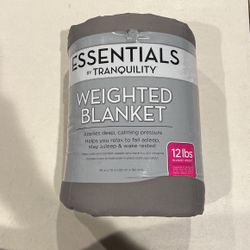 Essentials by Tranquility Weighted Blanket 48" x 72", Gray SELLING ONE FOR $20 or TWO for $30