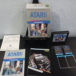 Atari 5200 Defender (1983) CIB Complete In Box w/ Manual & Controller Overlays