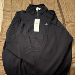 Large Black Alo Quarterzip 